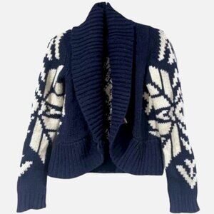 NWT AMERICAN EAGLE OUTFITTERS Shawl Collar Knit Cardigan Sweater S Toggle Wool